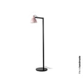 Lámpara de pie Venice rosa de Faro (64275-113-US), diseño adaptable de Adolfo Abejón en cerámica y acero para iluminación interior en salón