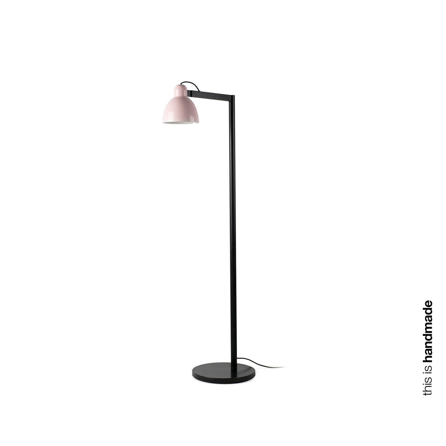 Lámpara de pie VENICE rosa de FARO (64275-113), luminaria de superficie en cerámica y acero para iluminación acogedora en salones interiores, diseño atemporal.