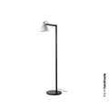 Lámpara de pie VENICE rayas negro FARO modelo 64275-114-US, diseño atemporal en cerámica y acero para iluminación adaptable en salón interior