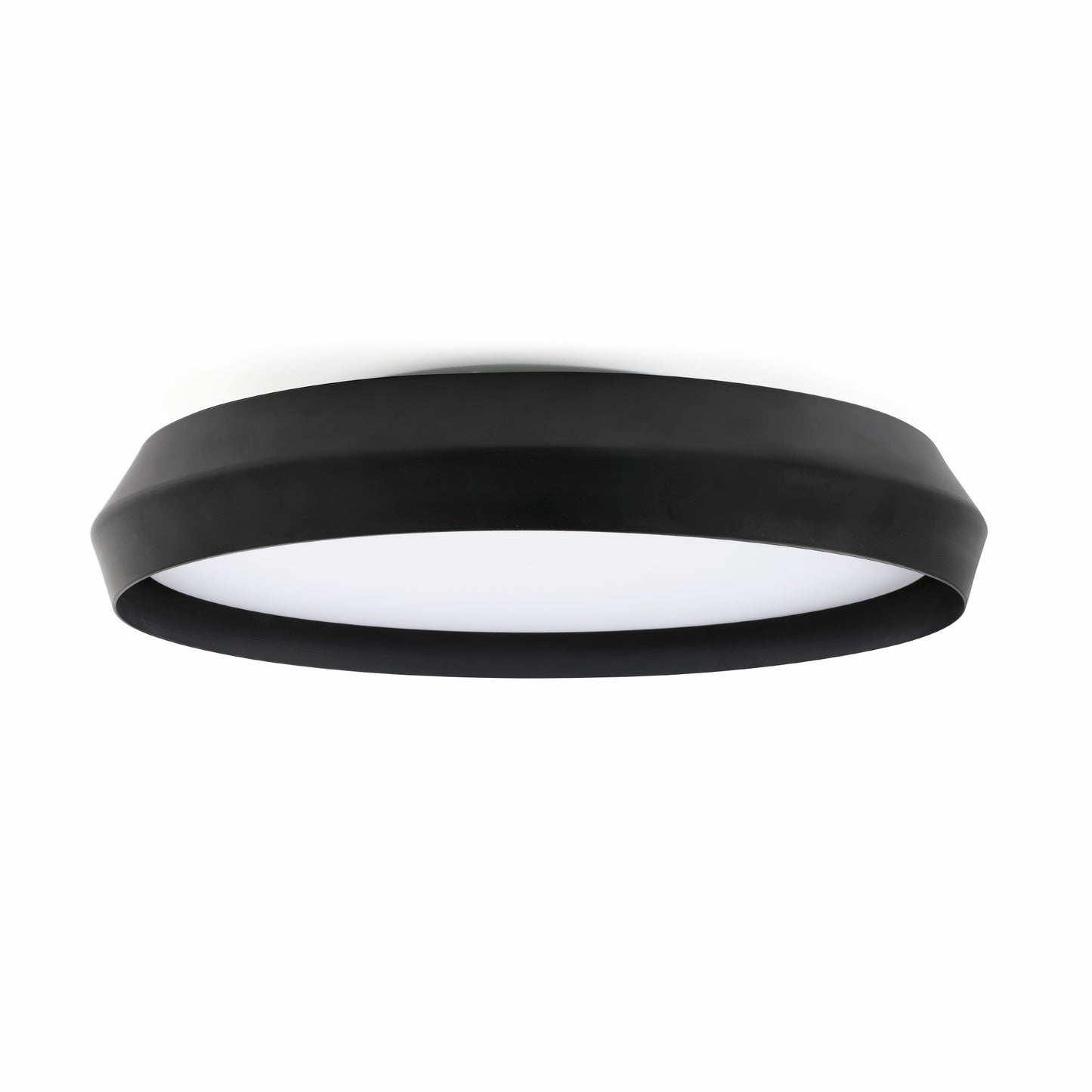 Aplique plafón SHOKU 600 negra de FARO modelo 64282, luminaria LED de aluminio minimalista para interior con regulación TRIAC