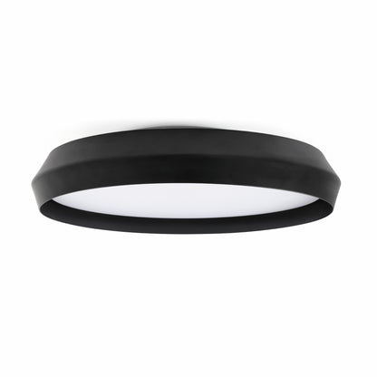Aplique plafón SHOKU 600 negra de FARO modelo 64282, luminaria LED de aluminio minimalista para interior con regulación TRIAC