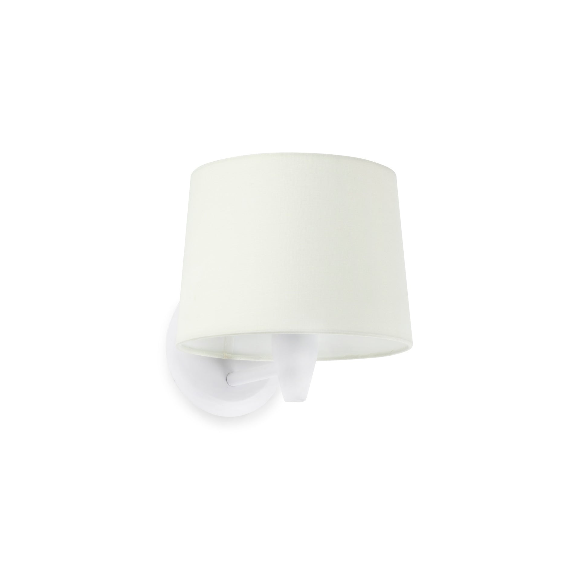Aplique de pared CONGA blanco de FARO modelo 64306-01, luminaria superficie interior en acero y textil para iluminación hogar y hospitality