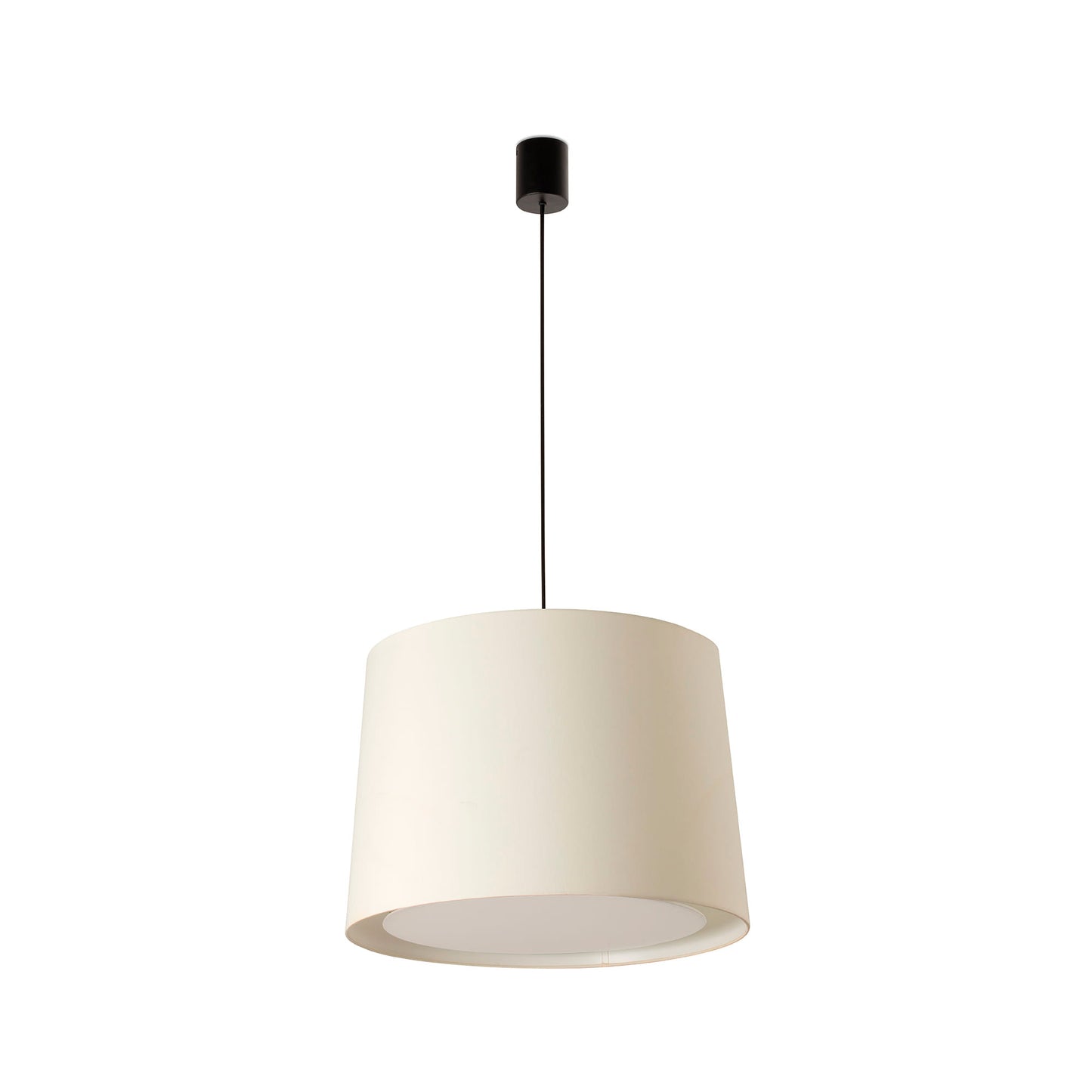 Lámpara colgante CONGA negra y blanca de FARO, modelo 64315-54, diseño moderno en acero y textil para iluminación interior del hogar y hospitality