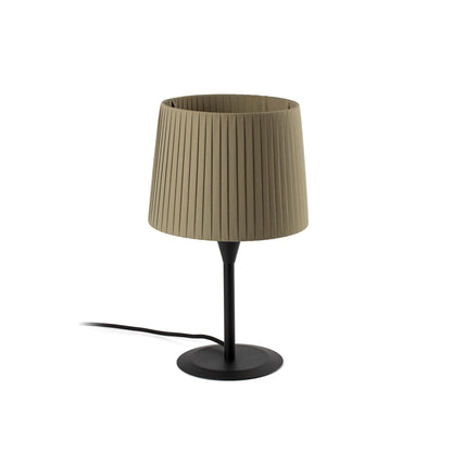 Lámpara de mesa SAMBA S Mini negra mate con encintado verde FARO 64317-37 - Iluminación interior sobremesa para hospitality