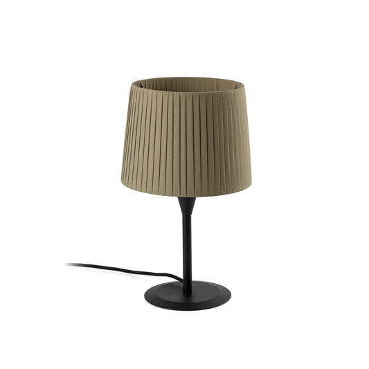 Lámpara de mesa SAMBA S Mini negra mate con encintado verde FARO 64317-37 - Iluminación interior sobremesa para hospitality