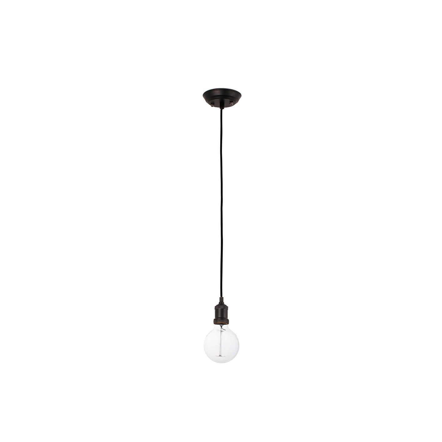 Portalámpara colgante ART negra de FARO modelo 65134, luminaria de suspensión en acero para iluminación interior moderna con casquillo E27
