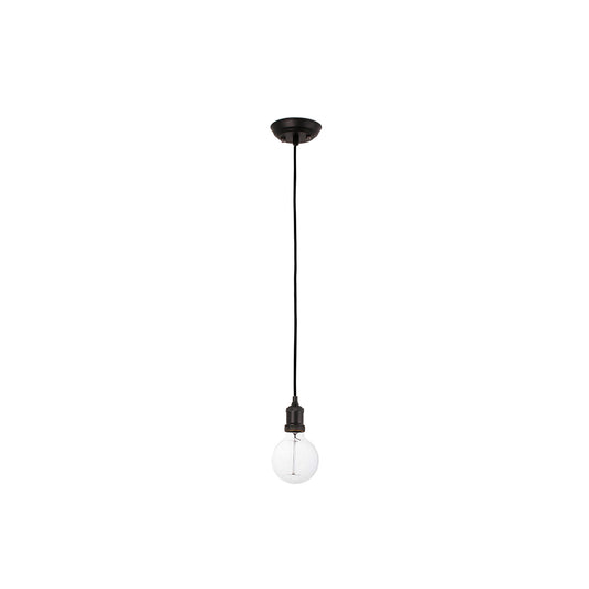 Portalámpara colgante ART negra de FARO modelo 65134, luminaria de suspensión en acero para iluminación interior moderna con casquillo E27