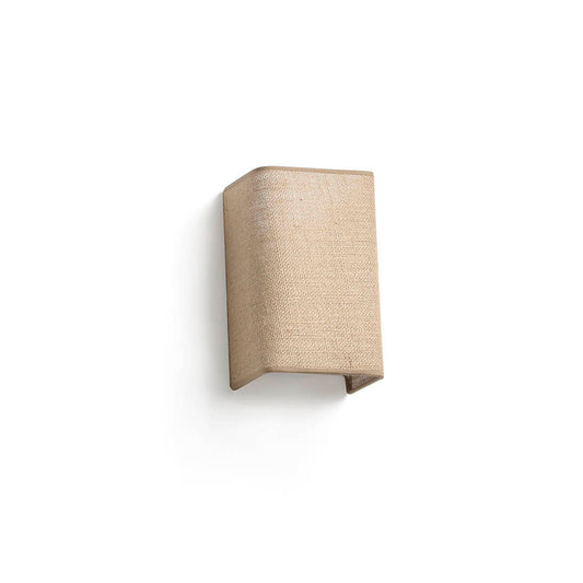 Aplique de pared OTTON RCT de yute vertical marrón FARO 66400-98, luminaria decorativa interior con yute natural, ideal para hogar y hotel, iluminación ecológica en superficie marrón