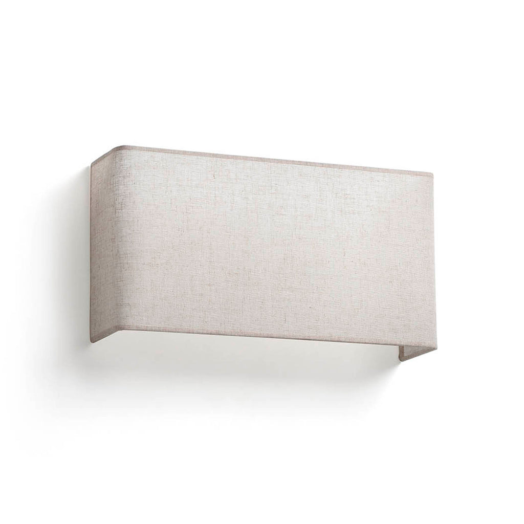 Aplique de pared OTTON RCT Lino Horizontal 2L en beige | Luminaria decorativa FARO 66401-107 para interior, hogar y hotel