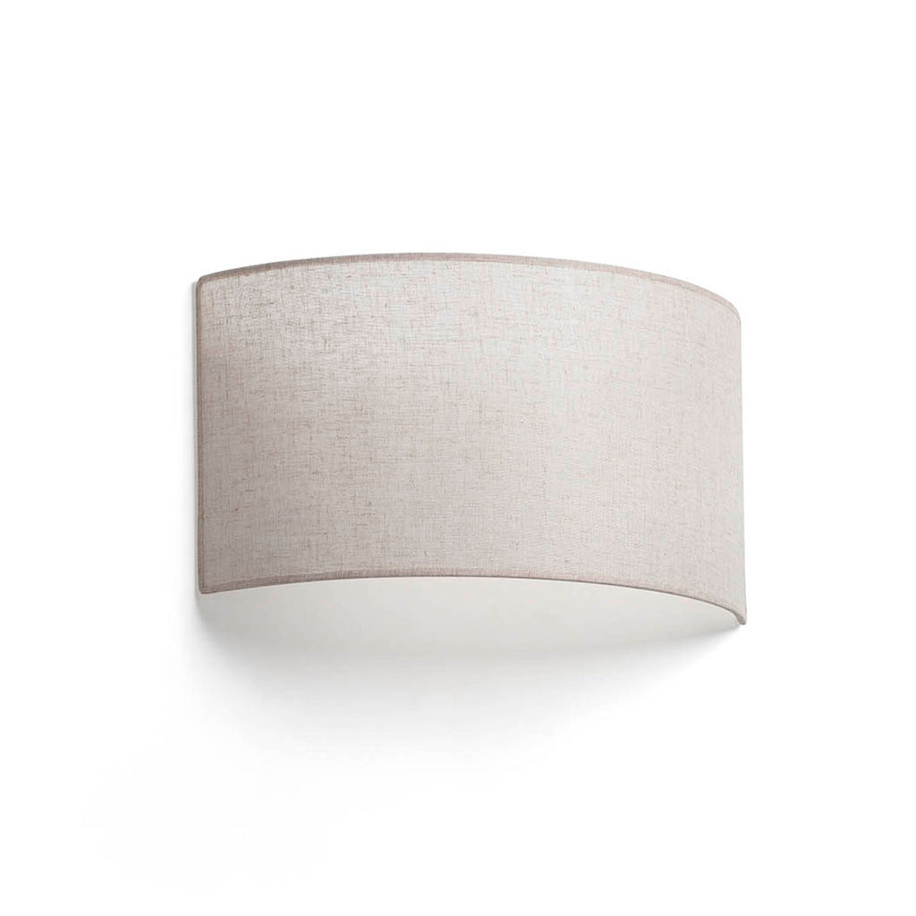 Aplique de pared OTTON R Lino Redondo 2L en beige de FARO, modelo 66401-109, luminaria superficie de iluminación decorativa para interior en hogares y hoteles