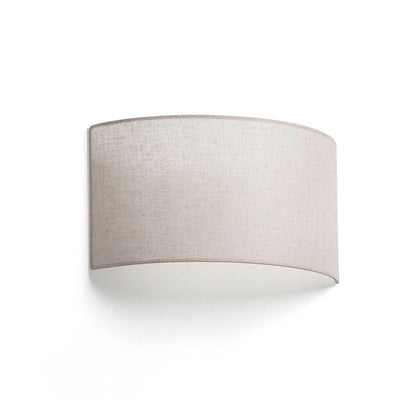 Aplique de pared OTTON R Lino Redondo 2L en beige de FARO, modelo 66401-109, luminaria superficie de iluminación decorativa para interior en hogares y hoteles