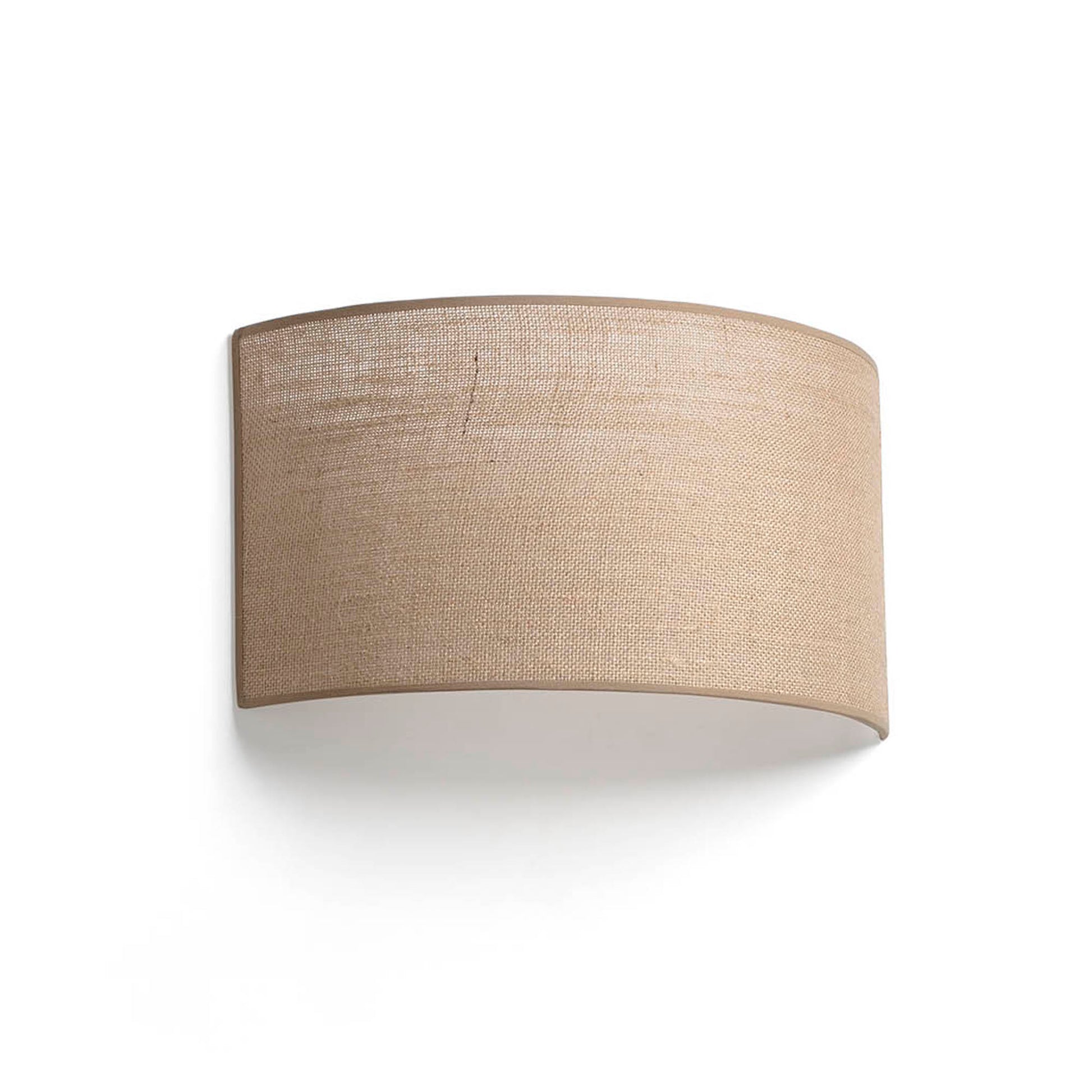 Aplique de pared OTTON R Yute 2L Marrón FARO 66401-110, luminaria decorativa interior superficie yute natural, casquillo E27 LED iluminación hogar