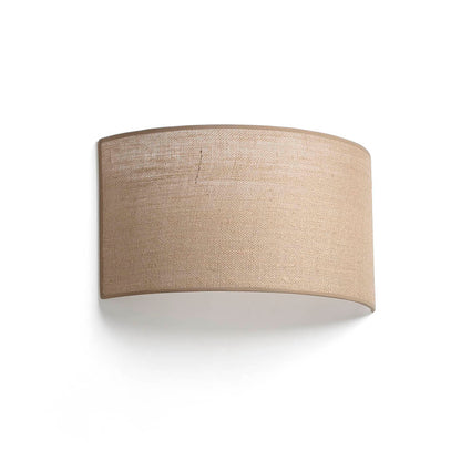 Aplique de pared OTTON R Yute 2L Marrón FARO 66401-110, luminaria decorativa interior superficie yute natural, casquillo E27 LED iluminación hogar