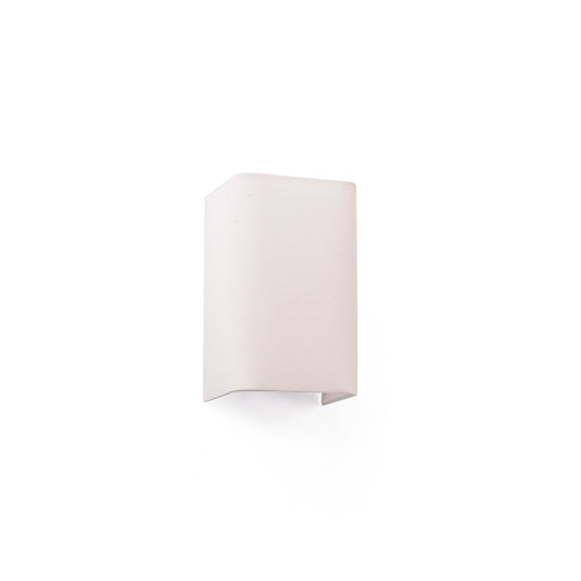Lámpara de pared COTTON RCT Beige Vertical FARO 66403, aplique textil para iluminación decorativa interior en hogar