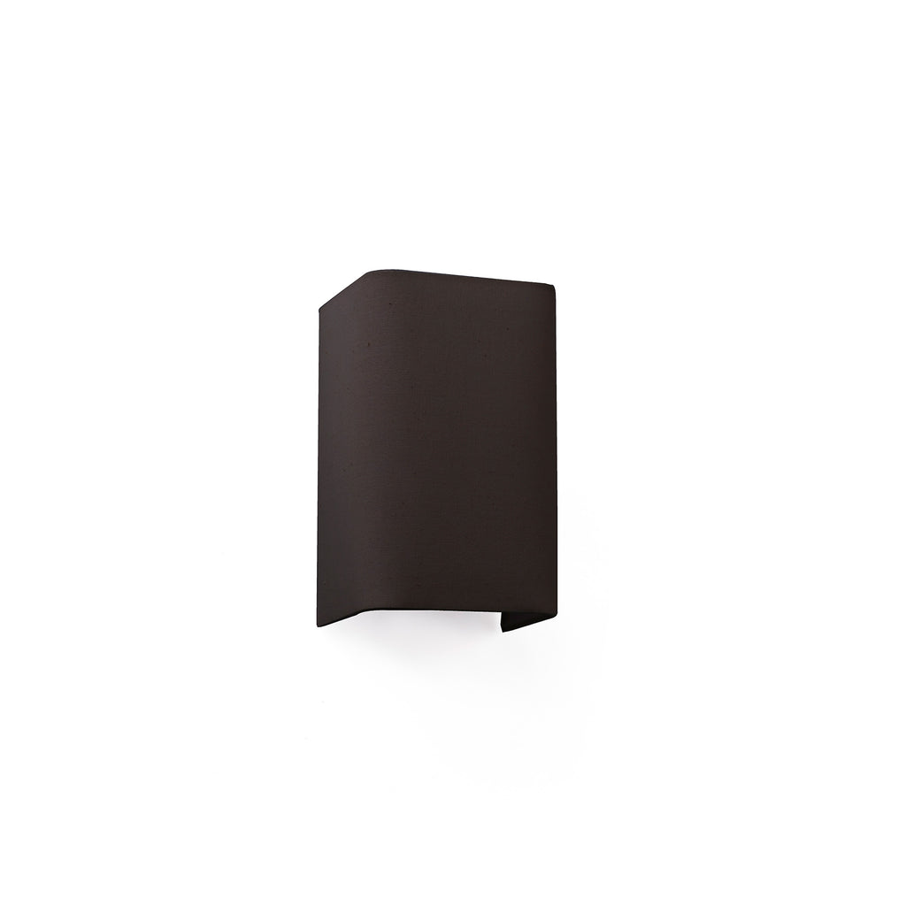Lámpara de pared vertical COTTON RCT negro 1 luz FARO 66404, luminaria superficie textil y acero para decoración hogar interior e iluminación decorativa