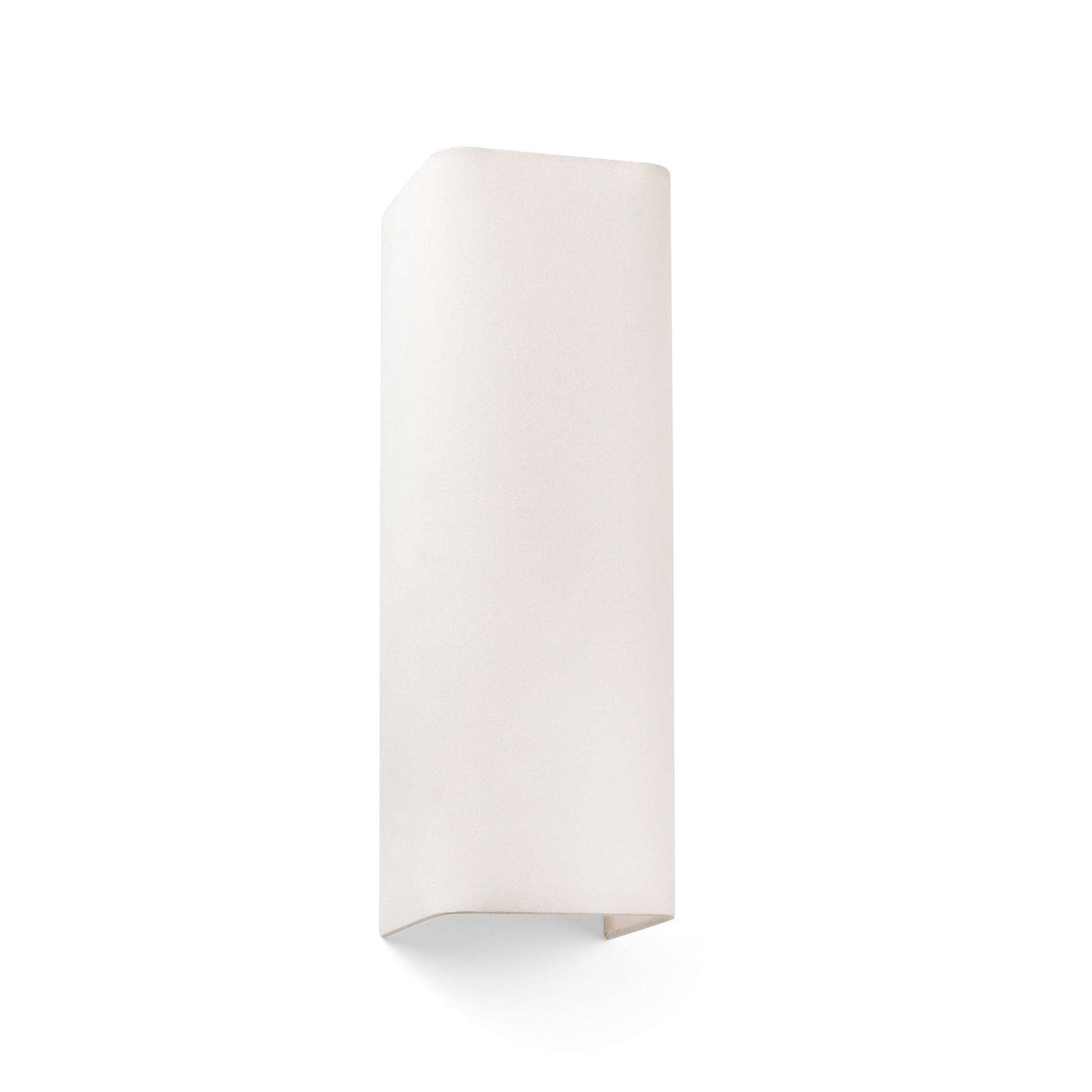 Aplique de pared vertical COTTON RCT Beige 2L de FARO modelo 66405, luminaria textil decorativa para interior con soporte acero blanco mate, iluminación hogar superficial en tono beige