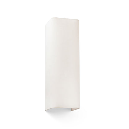 Aplique de pared vertical COTTON RCT Beige 2L de FARO modelo 66405, luminaria textil decorativa para interior con soporte acero blanco mate, iluminación hogar superficial en tono beige