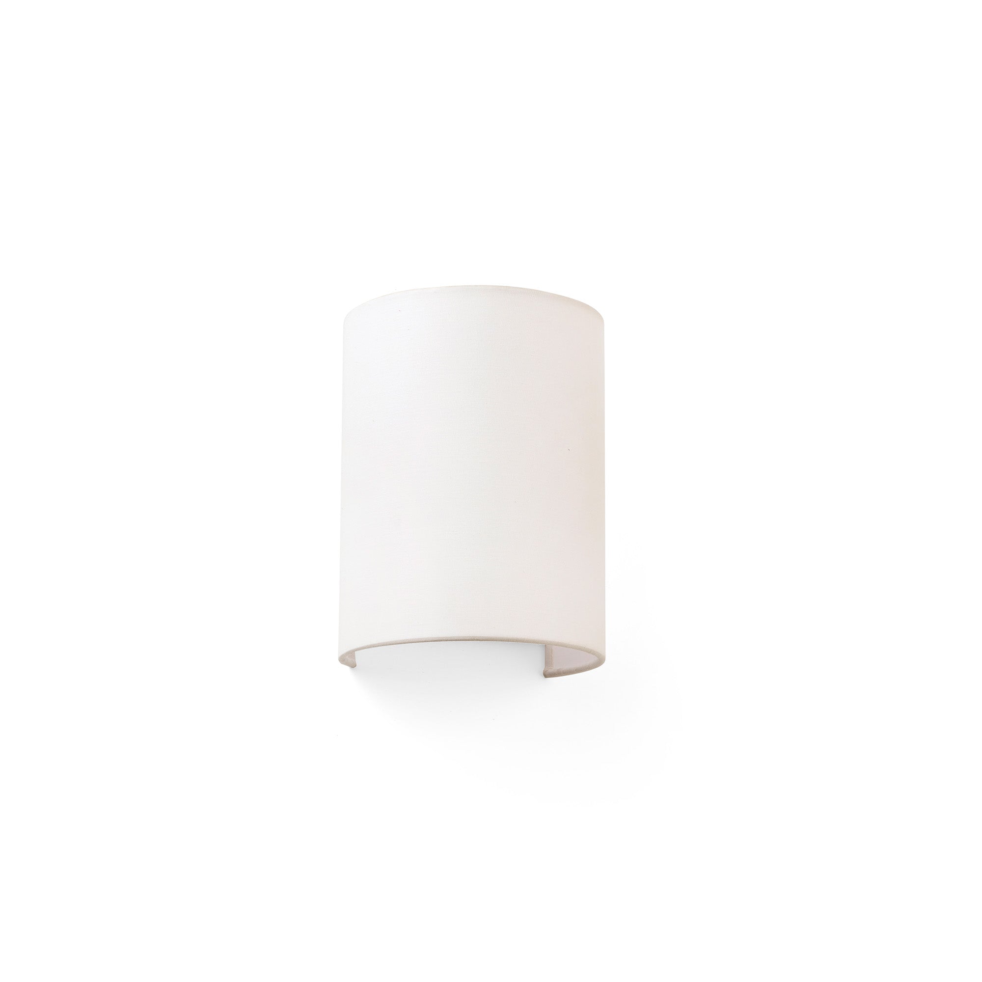 Lámpara de pared redonda Cotton R beige de FARO (modelo 66407), luminaria superficie interior con textil y acero para iluminación decorativa en el hogar