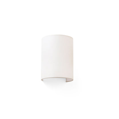 Lámpara de pared redonda Cotton R beige de FARO (modelo 66407), luminaria superficie interior con textil y acero para iluminación decorativa en el hogar
