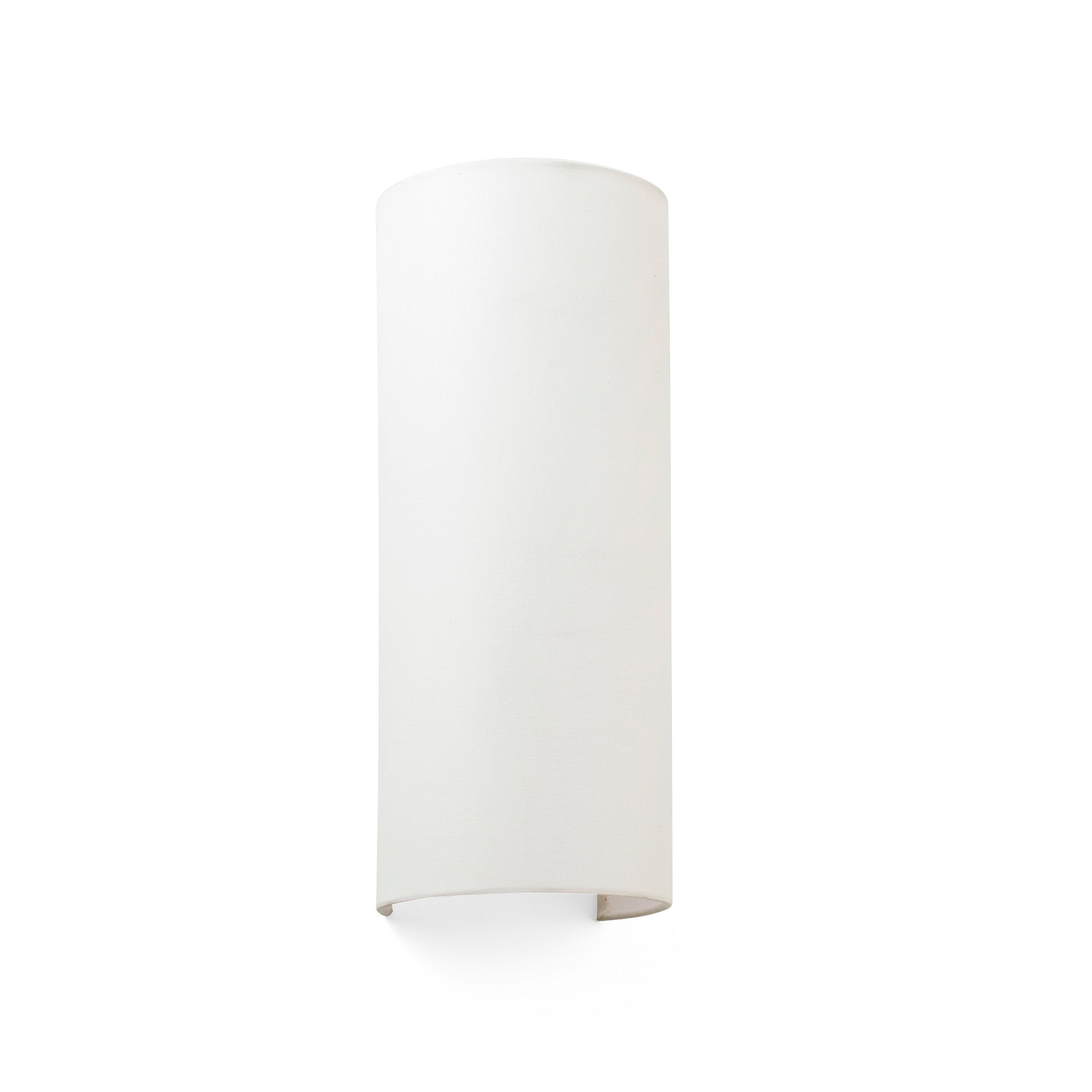 Aplique de pared COTTON R Beige redondo vertical 2L FARO modelo 66409, luminaria superficie interior de textil y acero para iluminación decorativa en hogar moderno