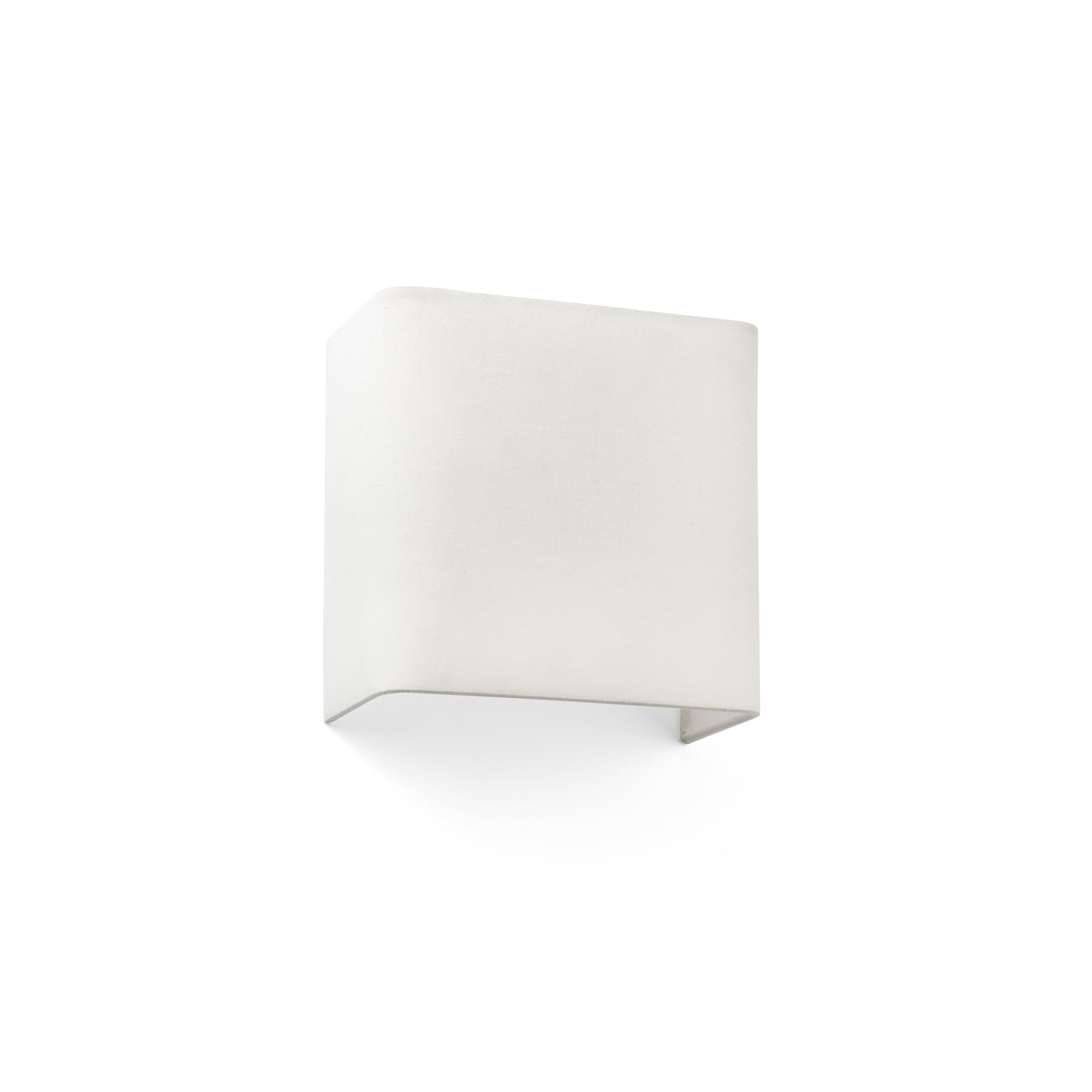 Lámpara de pared COTTON SQ 200 beige de FARO modelo 66411, luminaria superficie textil y acero para iluminación decorativa interior hogar
