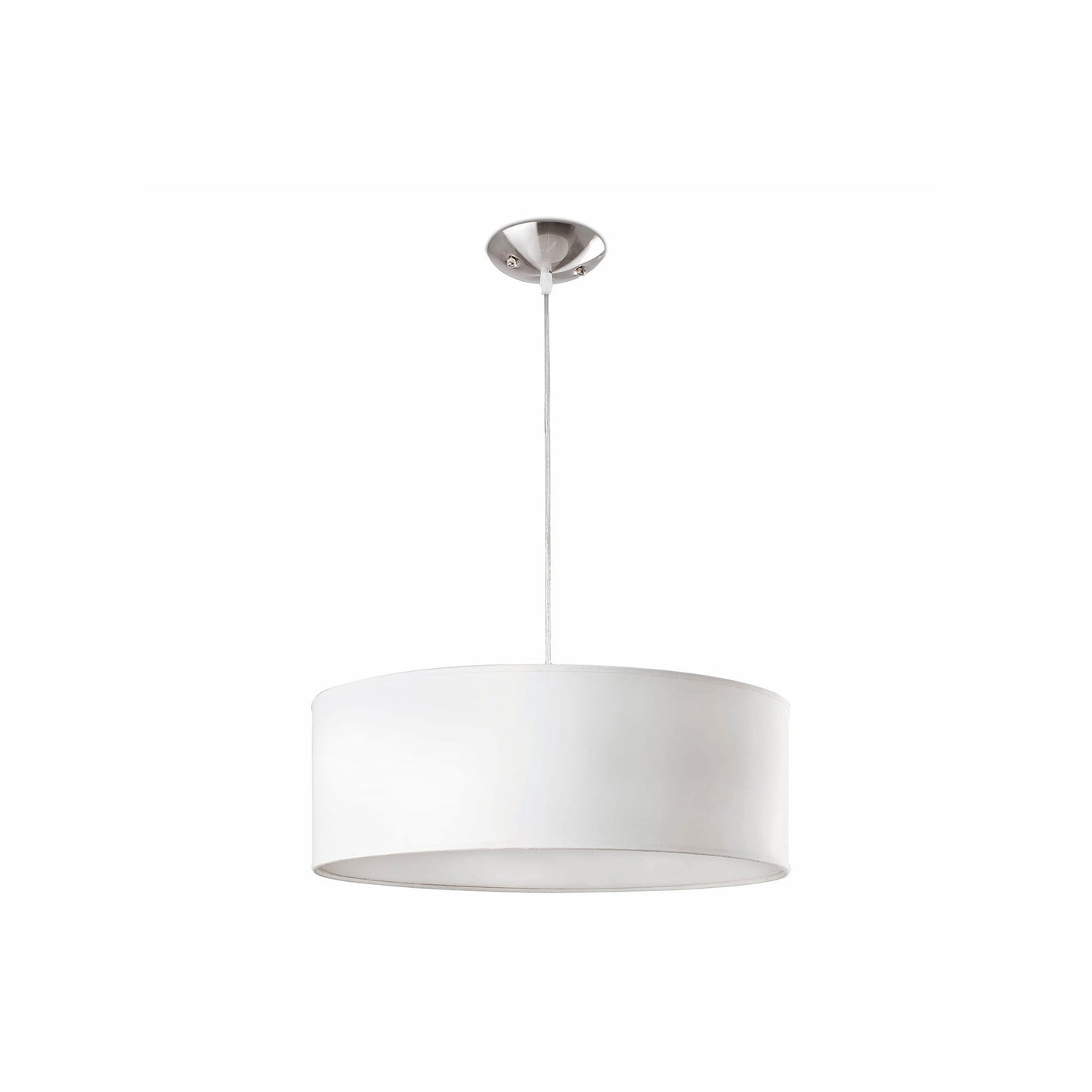 Lámpara colgante SEVEN 500 blanco FARO colección 1528 luminaria suspensión interior acero textil diseño contemporáneo iluminación hogar