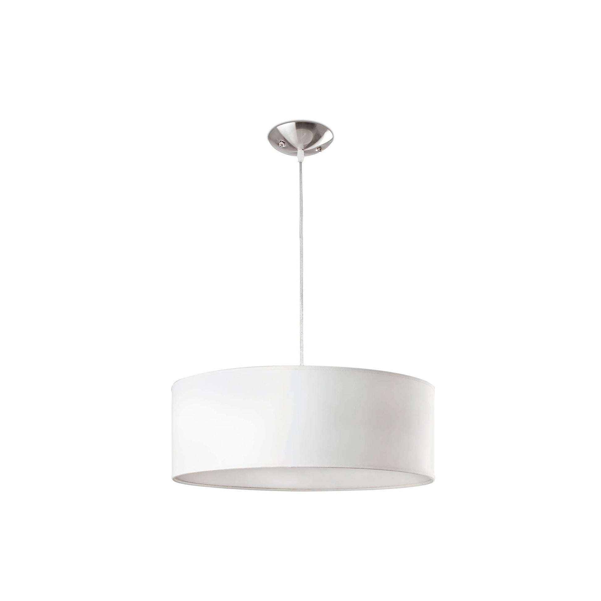 Lámpara colgante SEVEN 500 blanco FARO colección 1528 luminaria suspensión interior acero textil diseño contemporáneo iluminación hogar