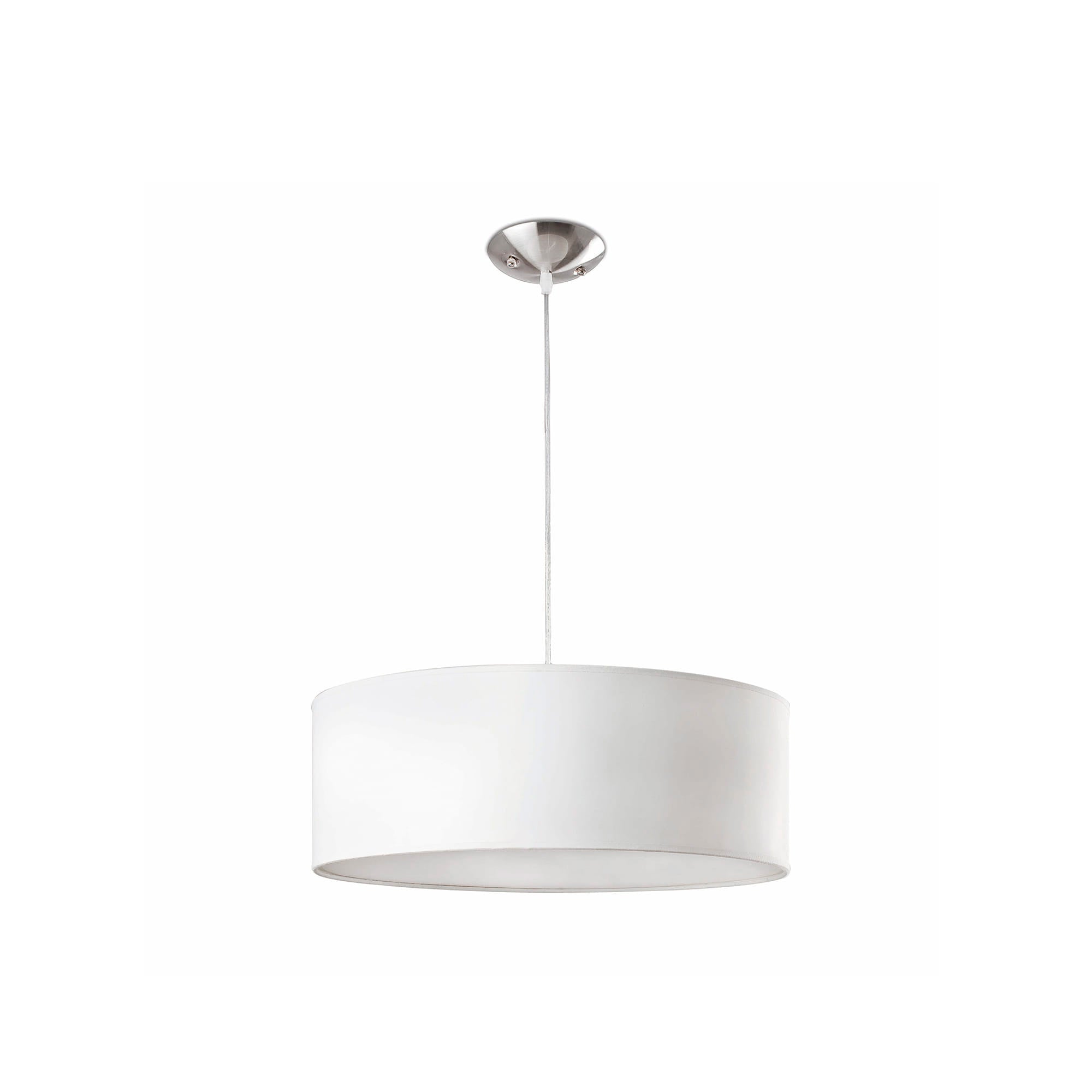 Lámpara colgante SEVEN 500 blanco FARO colección 1528 luminaria suspensión interior acero textil diseño contemporáneo iluminación hogar