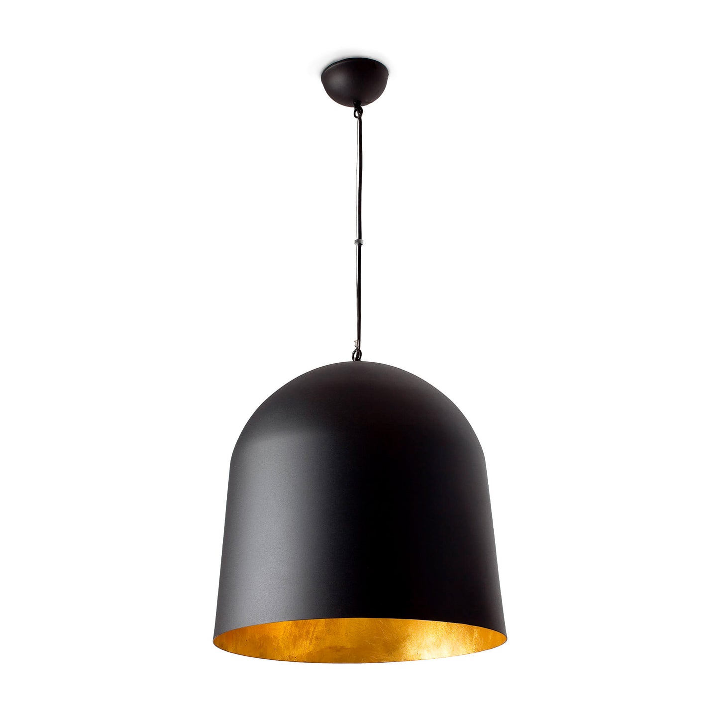 Lámpara colgante CRATER negro mate de aluminio, diseño contemporáneo FARO 68461 para iluminación interior del hogar en suspensión