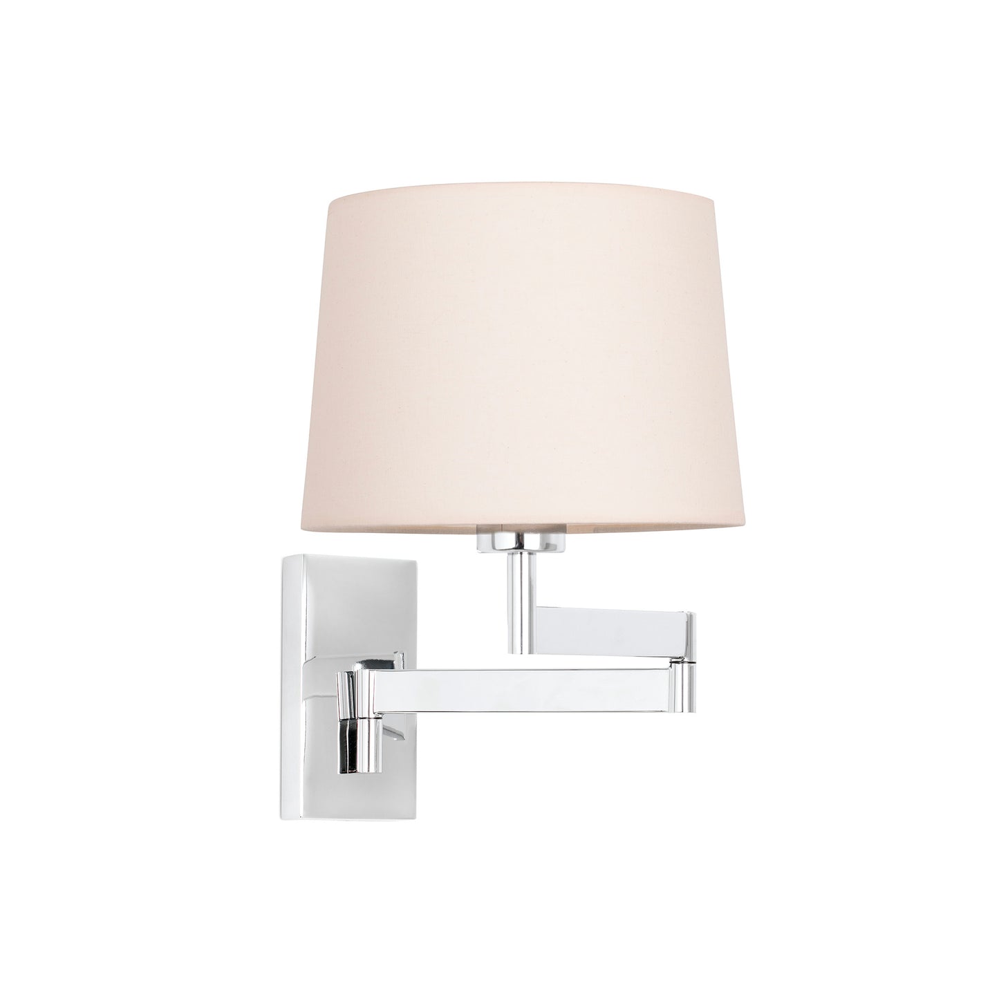 Aplique articulado ARTIS cromo/beige FARO 68495-02, luminaria de superficie interior para iluminación hogar en acero y textil con diseño atemporal