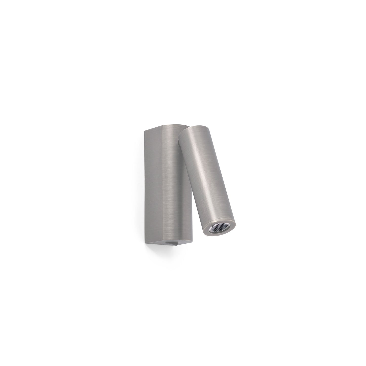 Aplique de pared ROB en níquel mate con lector, luminaria FARO serie 6850 modelo 68499, diseño minimalista para iluminación LED interior, lectura y restauración