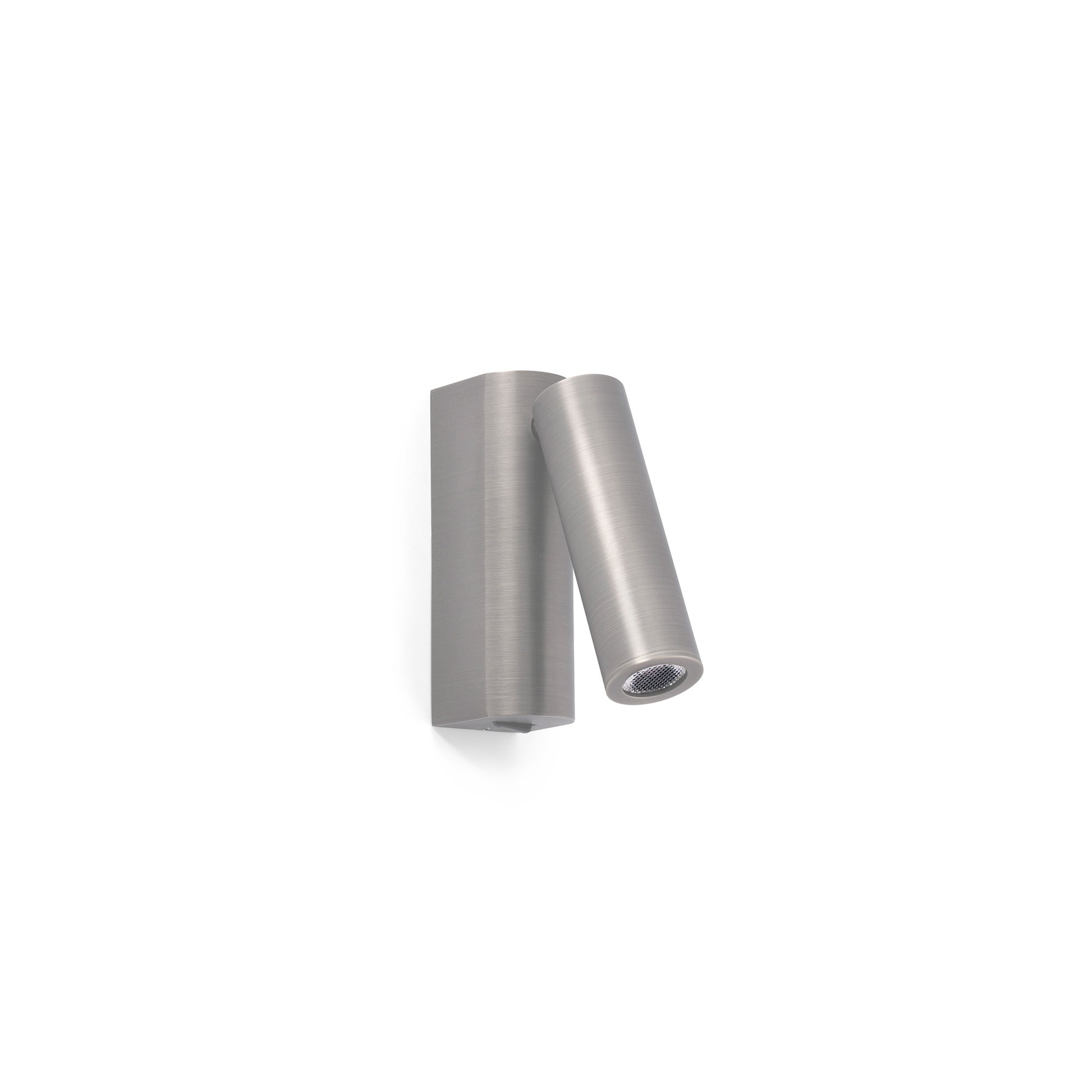 Aplique de pared ROB en níquel mate con lector, luminaria FARO serie 6850 modelo 68499, diseño minimalista para iluminación LED interior, lectura y restauración