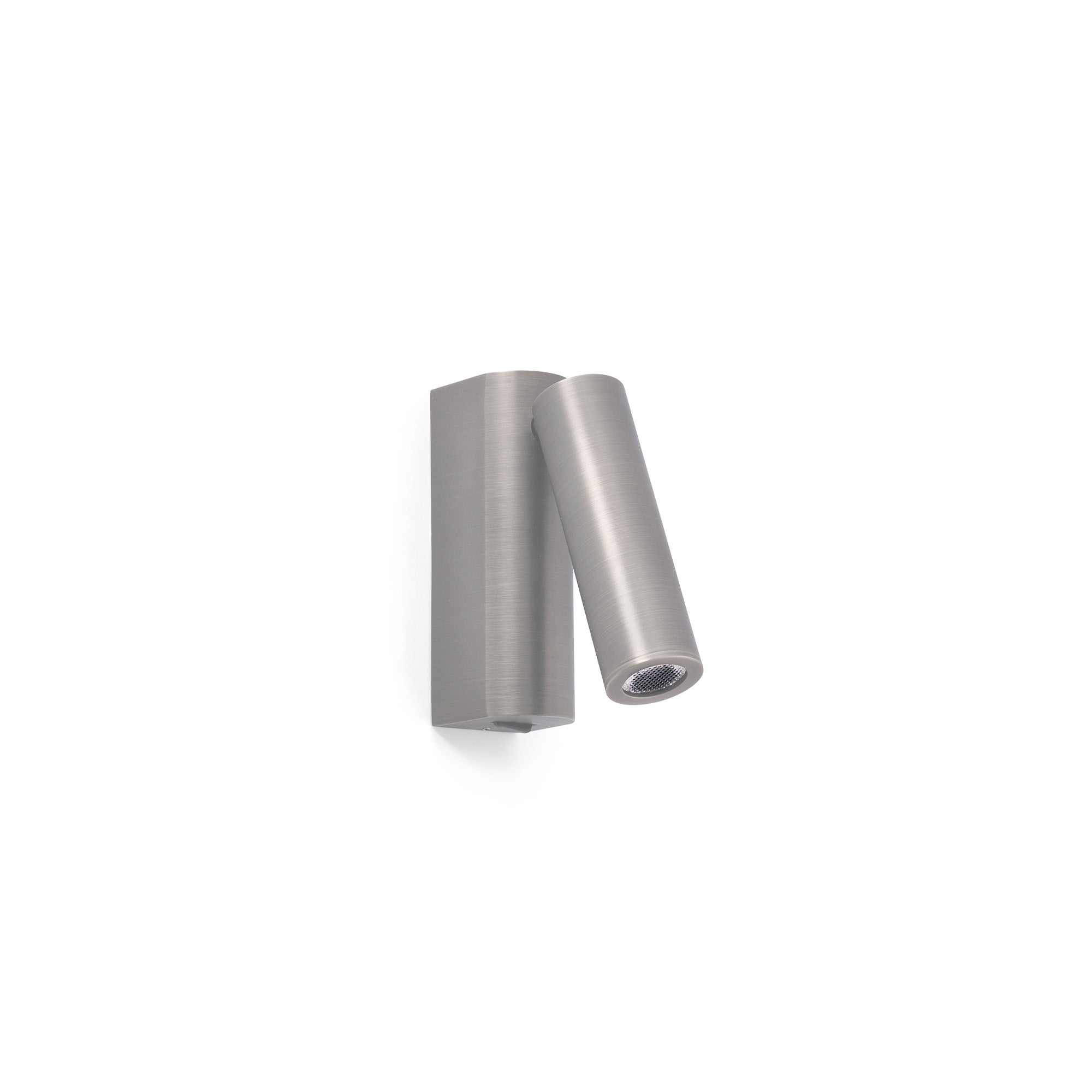 Aplique de pared ROB en níquel mate con lector, luminaria FARO serie 6850 modelo 68499, diseño minimalista para iluminación LED interior, lectura y restauración