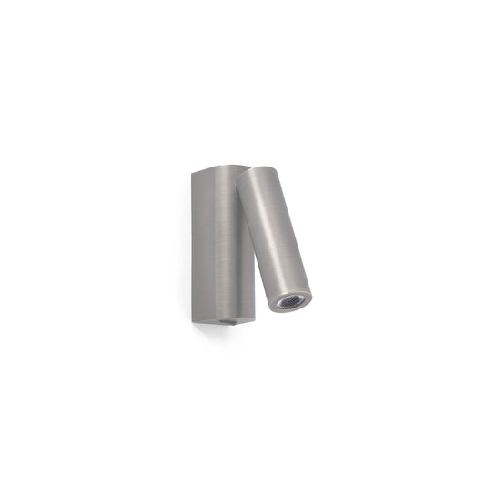 Aplique de pared ROB en níquel mate con lector, luminaria FARO serie 6850 modelo 68499, diseño minimalista para iluminación LED interior, lectura y restauración