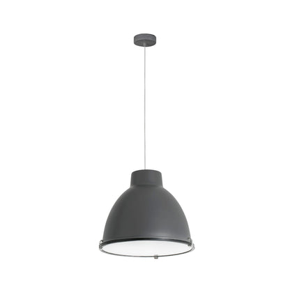 Lámpara colgante Charlotte de FARO en gris oscuro, diseño industrial moderno de acero para interior, luminaria de suspensión LED ideal para cocina y comedor - modelo 68562