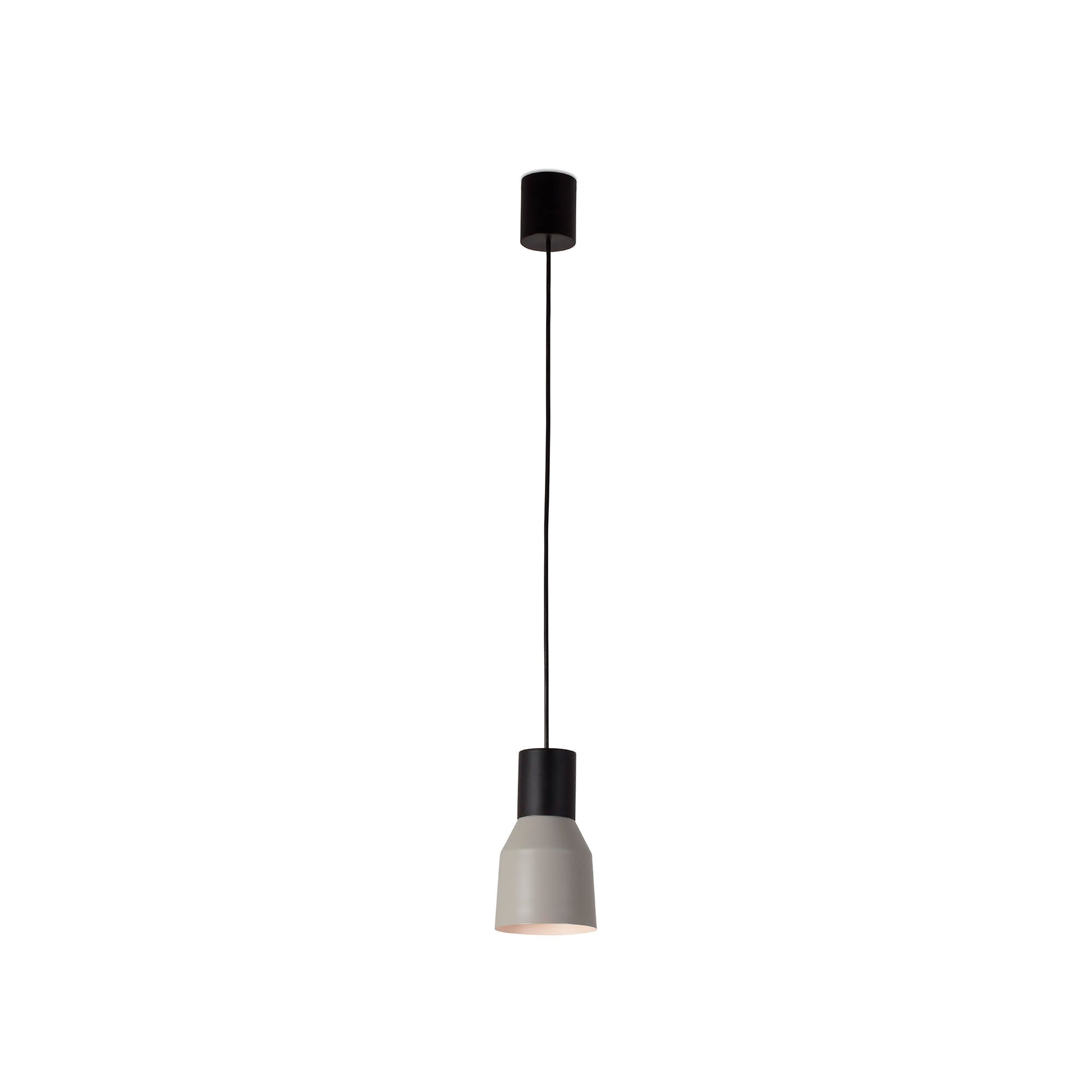 Lámpara colgante KOMBO 120 gris de FARO, diseño minimalista en acero para iluminación interior, suspensión metálica moderna 68591-1L