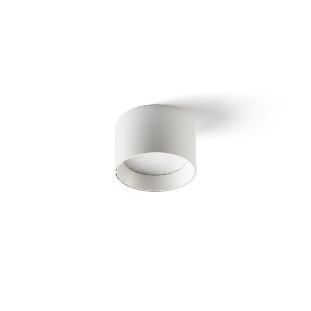 Plafon MIZU Blanco 8W LED de superficie para interior, luminaria Faro serie 68615 con diseño minimalista e iluminación cálida blanca mate