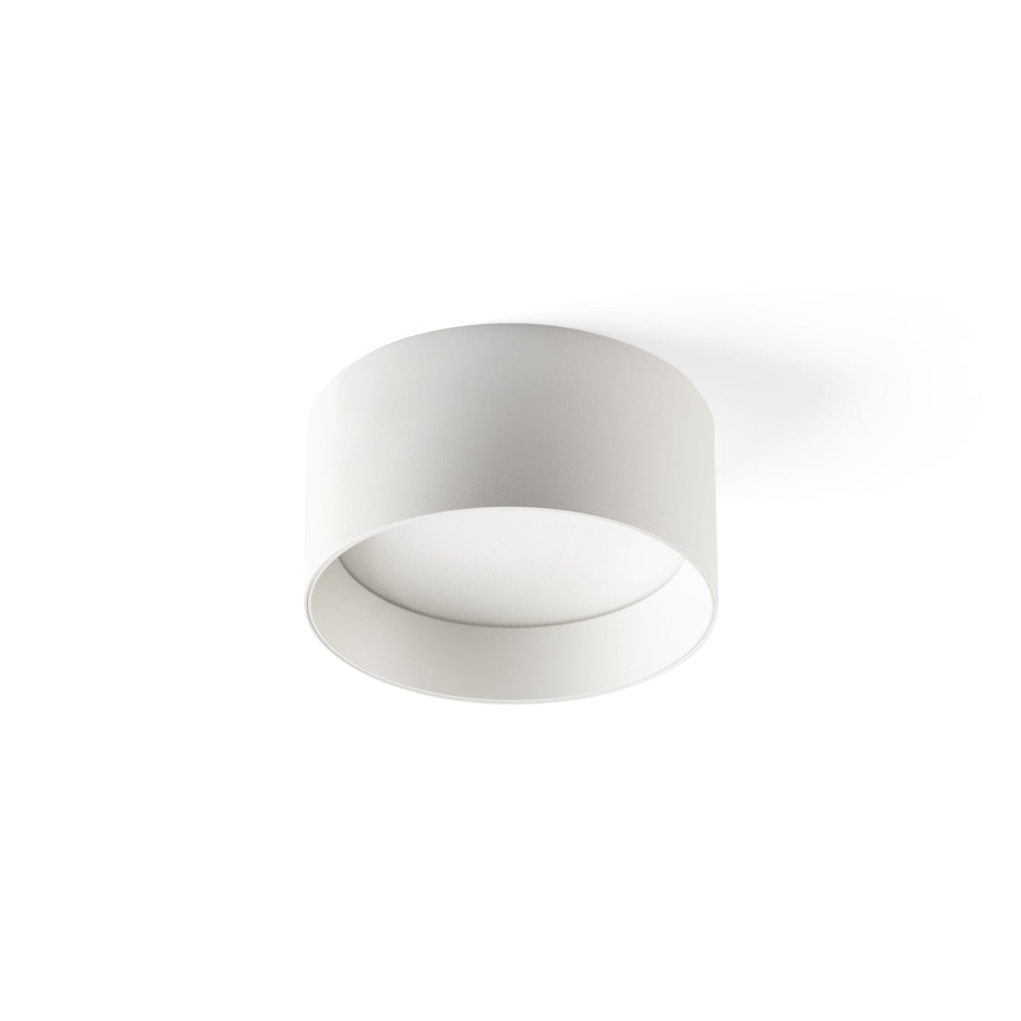 Plafon LED MIZU blanco mate 15W de FARO (68617), luminaria de superficie minimalista en aluminio y PMMA para iluminación cálida interior en el hogar