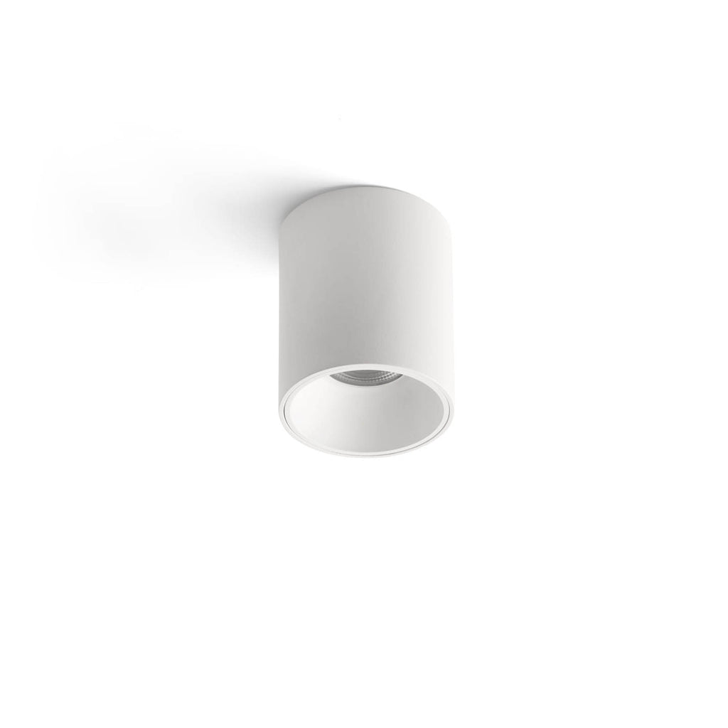 Plafon LED ROL blanco 9W FARO serie 68619, luminaria superficie blanca mate para interior, iluminación hogar LED 9W luz cálida 2700K eficiencia energética