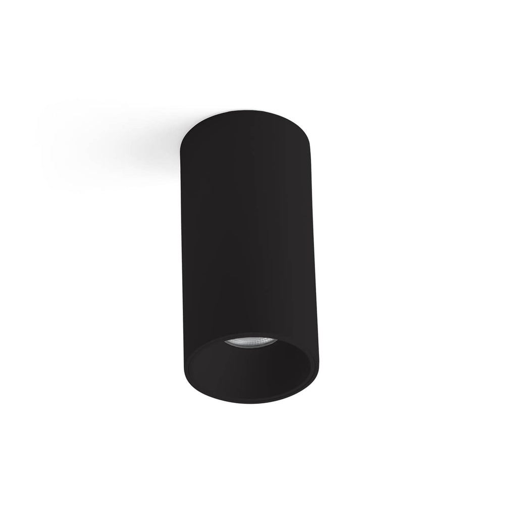 Plafon ROL negro 15W LED de FARO modelo 68622, luminaria de superficie para iluminación cálida interior en hogar moderno