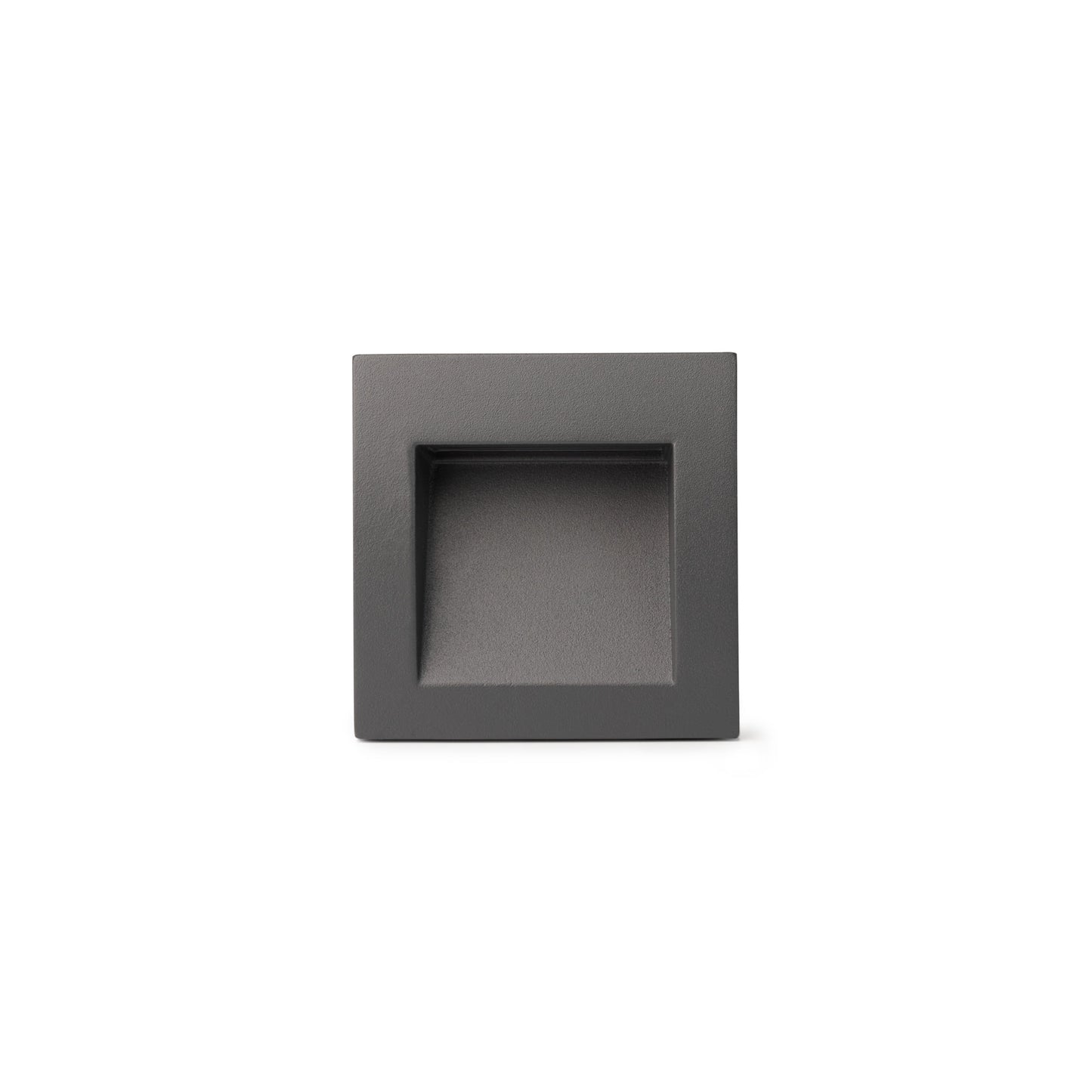 Luminaria LED empotrable SEDNA SQ 90 gris oscuro FARO 70146, ideal para exteriores, jardines y terrazas con IP65 y aluminio resistente.