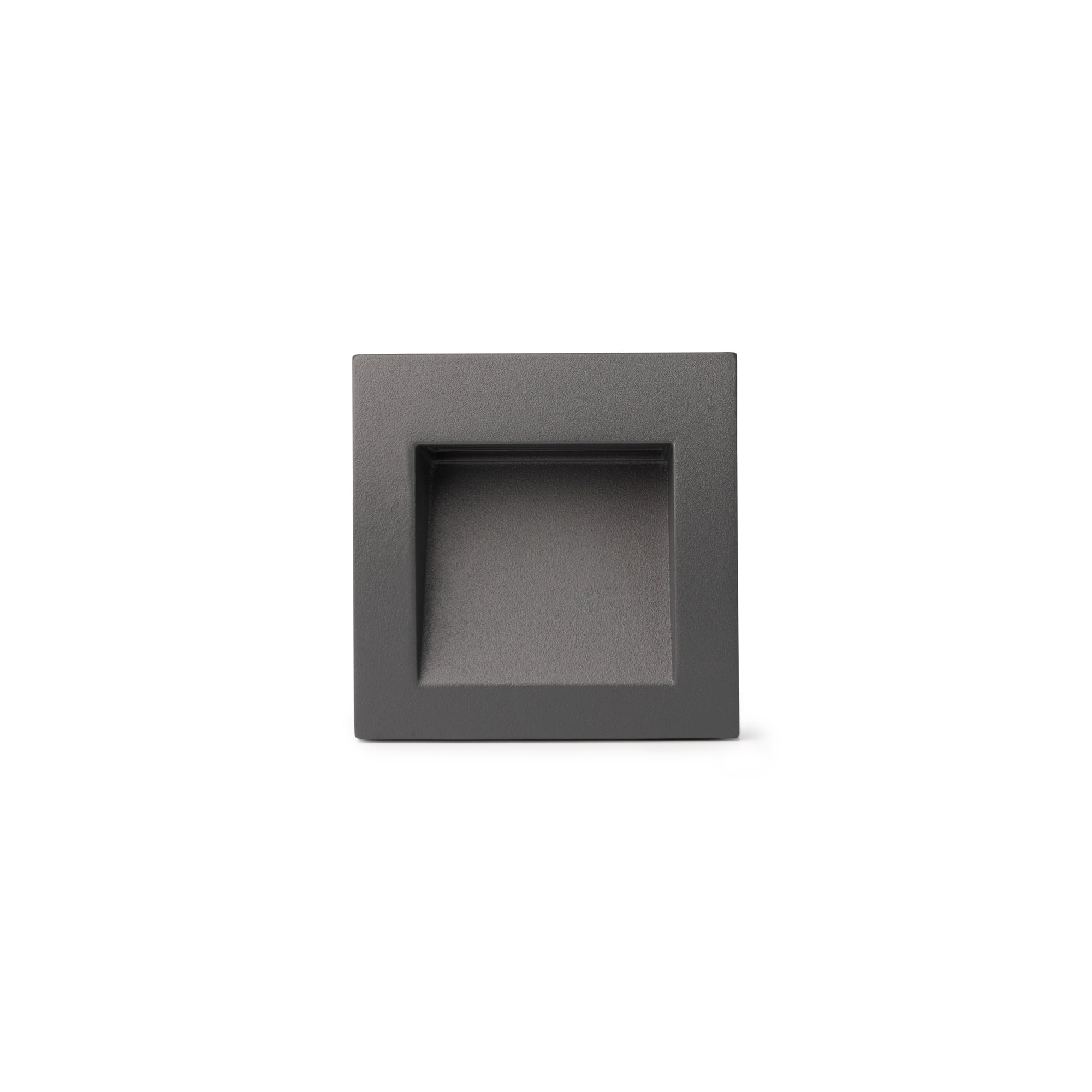 Luminaria LED empotrable SEDNA SQ 90 gris oscuro FARO 70146, ideal para exteriores, jardines y terrazas con IP65 y aluminio resistente.