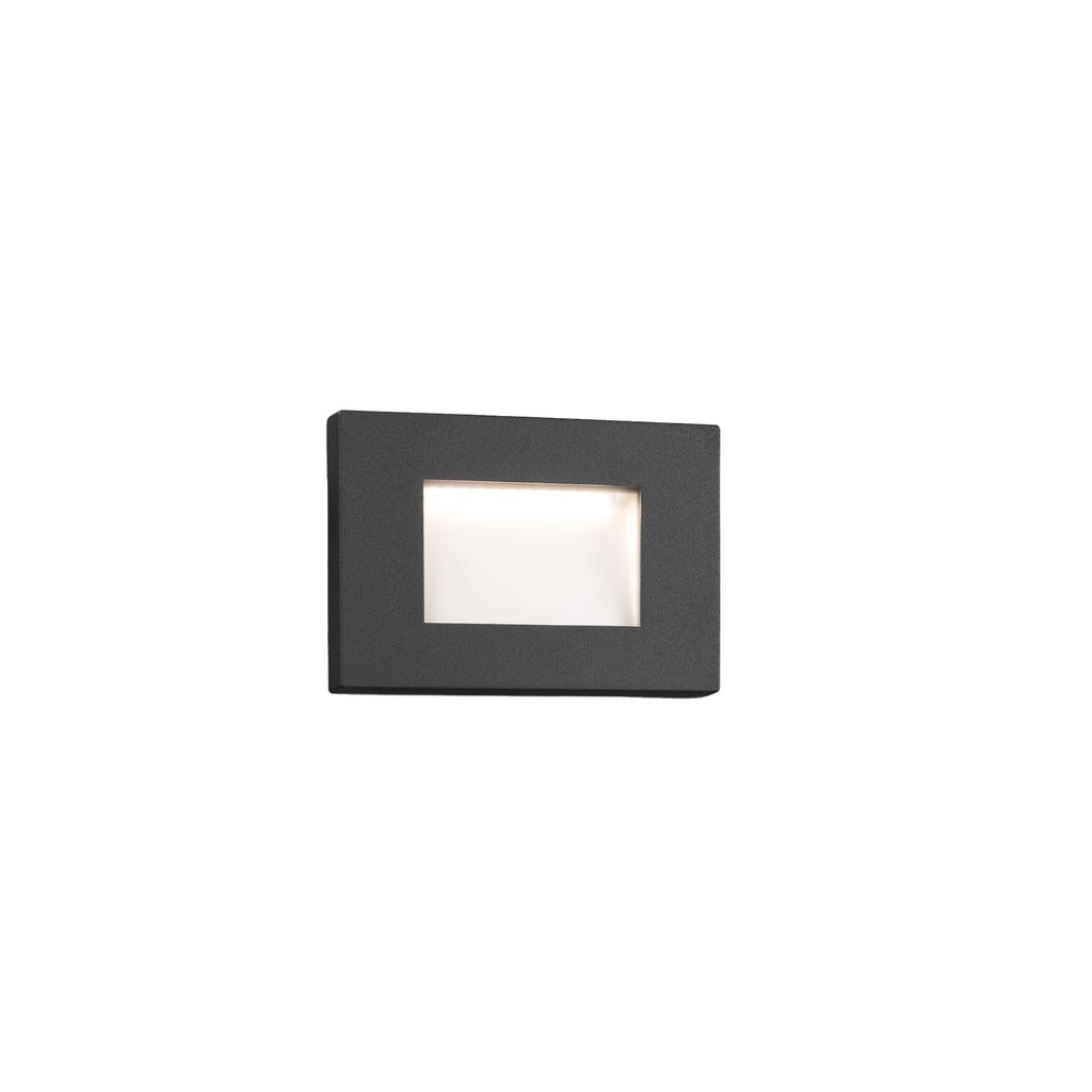 Luminaria LED empotrable SPARK gris oscuro FARO 70162 para exterior IP65, iluminación pared y señalización LED wall light