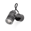 Lámpara proyector LIT gris oscuro FARO 70260, iluminación exterior de aluminio IP54, proyector de pared con bombilla GU10 LED, colección 7029