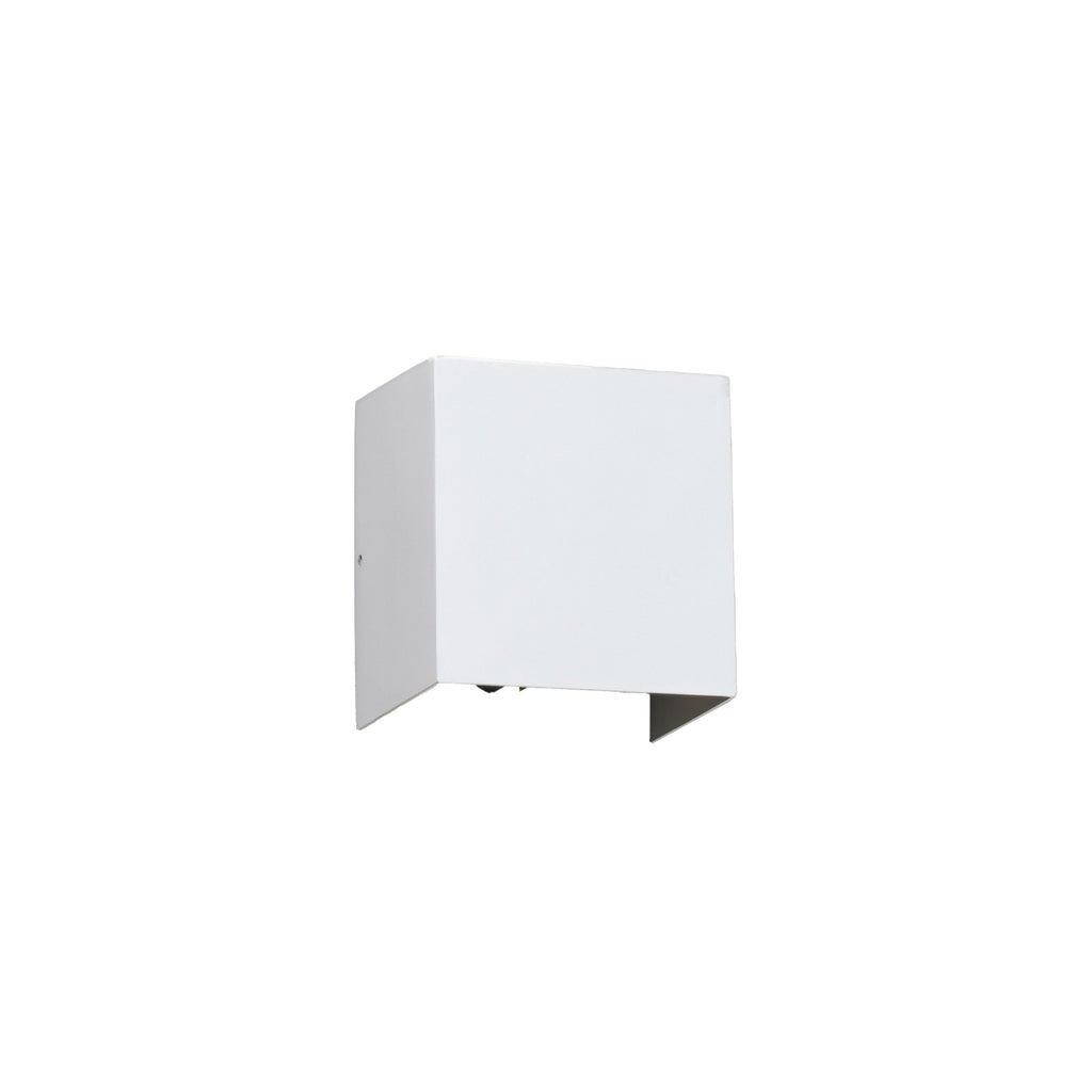 Aplique de pared LED OLAN blanco mate FARO 70269, iluminación exterior IP65 en aluminio inyectado, ideal para jardín y terraza, colección 7067