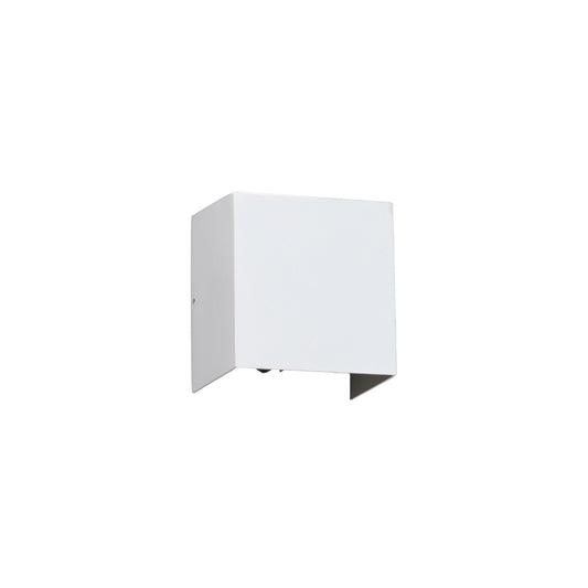 Aplique de pared LED OLAN blanco mate FARO 70269, iluminación exterior IP65 en aluminio inyectado, ideal para jardín y terraza, colección 7067