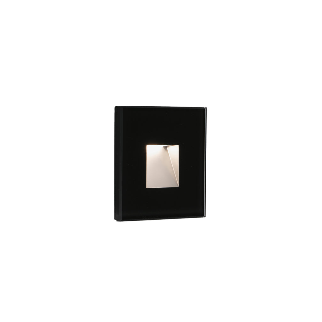 Luminaria empotrable LED DART SQ negra 2700K FARO serie 7033 IP65, iluminación jardín exterior y señalización en policarbonato, modelo 70273
