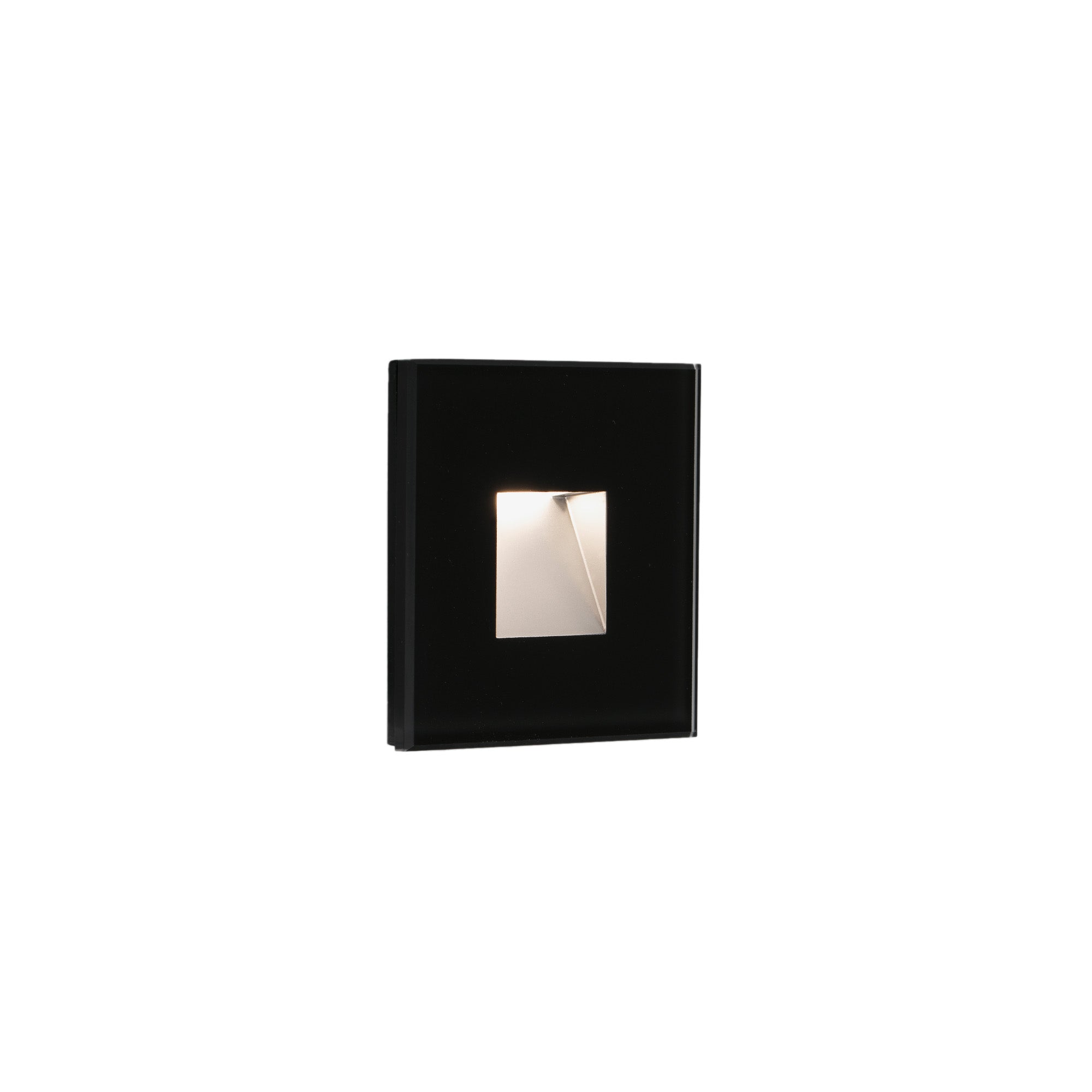 Luminaria empotrable LED DART SQ negra 2700K FARO serie 7033 IP65, iluminación jardín exterior y señalización en policarbonato, modelo 70273