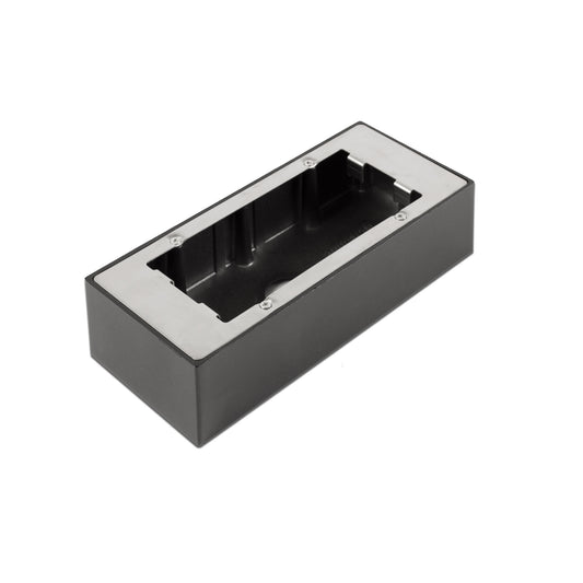 Caja de superficie DART RCT negra para faro LED exterior, modelo 70280 de FARO, accesorio iluminación PC empotrable para jardín y terraza
