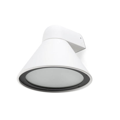 Luminaria de pared exterior PALS blanco FARO 70290, aplique superficie en aluminio IP65 IK06 para jardín